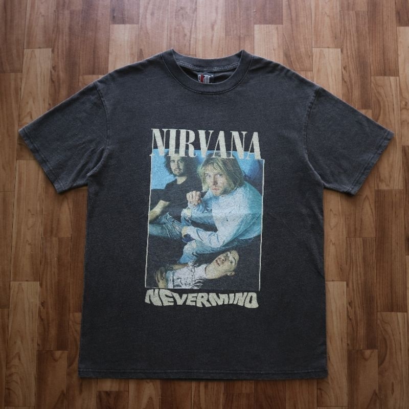 TEE VINTAGE NIRVANA NEVERMIND GIANT LABEL (ORIGINAL 1:1 JAPAN MARKET)