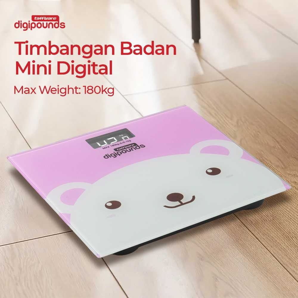 COD Digipounds Kiloan Timbangan Berat Badan Body Scale Dewasa LCD Digital Body Fat Max 180KG Karakte