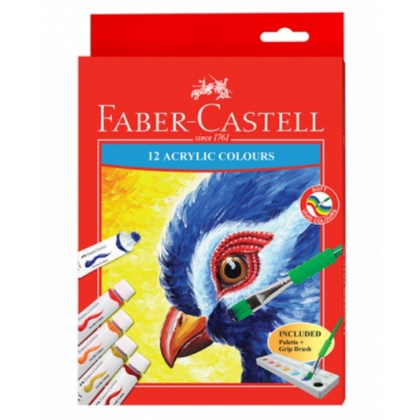 

Faber Castell Acrylic Colours Set 12 ml x 12 Warna Cat Lukis Akrilik Myarts