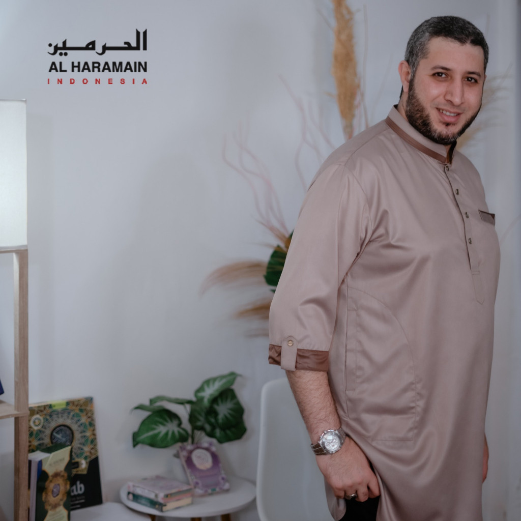Baju Kurta Kombinasi (53) Bisa COD AL Haramain | Coklat Tua | Coklat Susu | Navy | Abu | Hitam | Mar