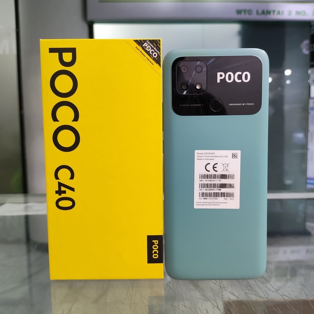 Xiaomi Poco C40 Ram 3/32GB | Ram 4/64G Bekas Original