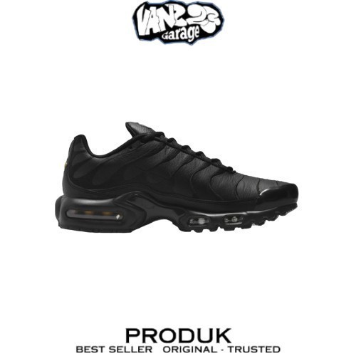 Sepatu Sneakers Nike Air Max Tn Plus Leather Black Pelle 100% Original BNIB
