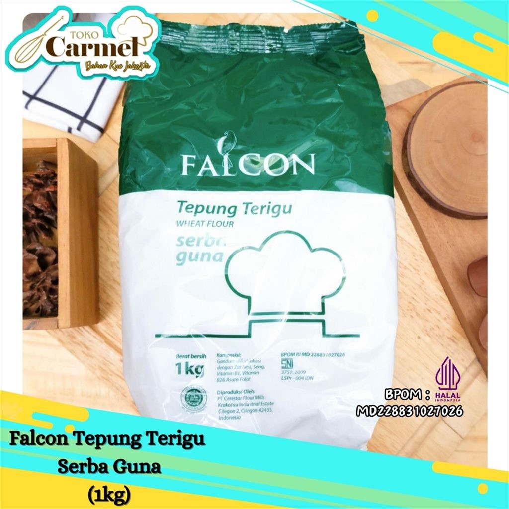 

FALCON Hijau Tepung Terigu 1kg Sekelas Terigu Segitiga