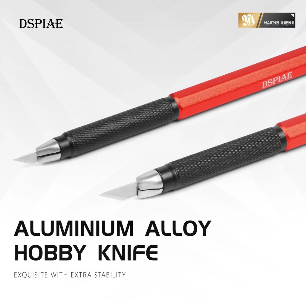 

DSPIAE AT-DK Aluminum Alloy Broad / Narrow Blade Hobby Knife Model Mold Parts Cutting Tools For Modeler Carving DIY Accessories