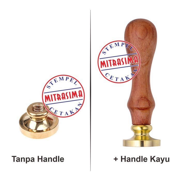 

Stempel Wax siap pakai edisi Bunga - Model 1, Tanpa Handle