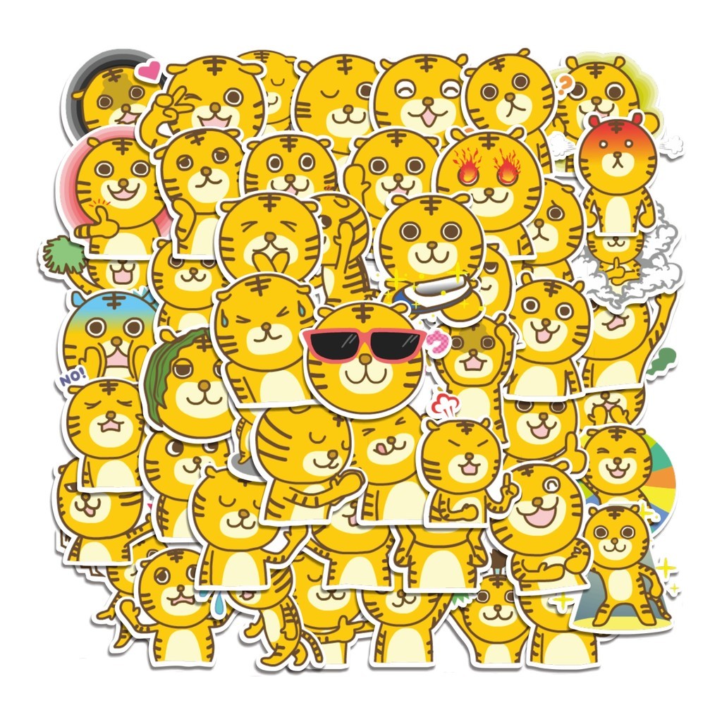 

COD 50 Pcs Stiker Torakichi The TIger Lucu Anti Air Untuk Dekorasi Notebook Sepeda Skateboard Handphone