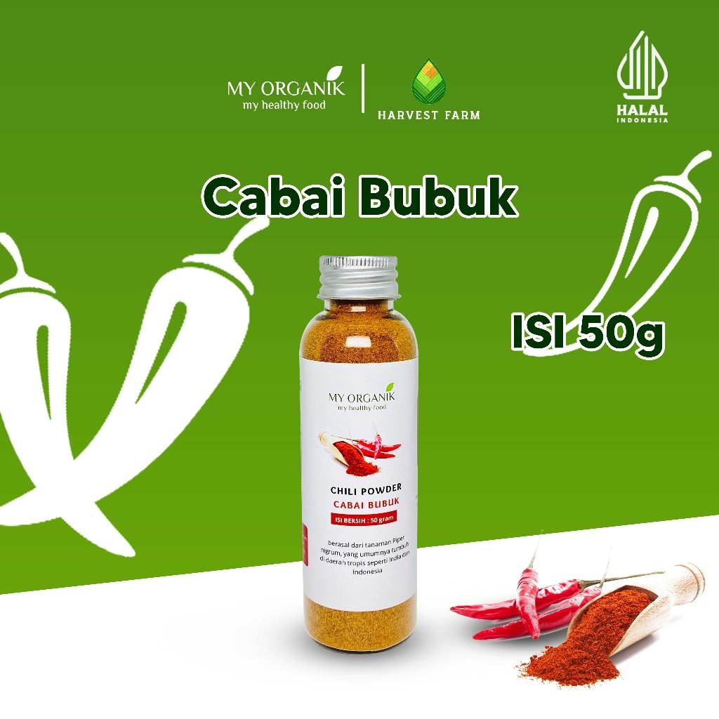 

My Organik Cabai Bubuk Halus Organik Tanpa Campuran Dan Pengawet
