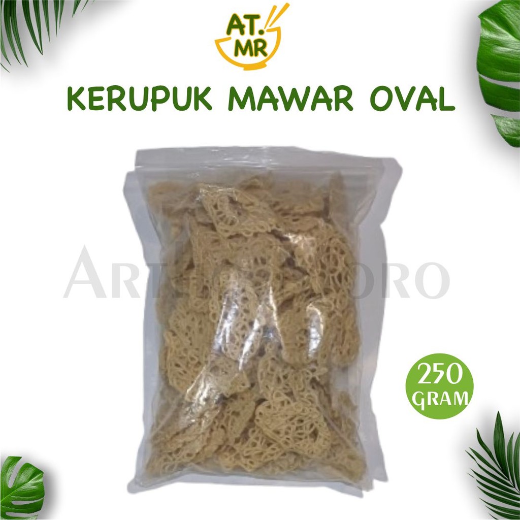 

Artho Mhoro Kerupuk ikan tenggiri Oval Kemasan 250 Gram
