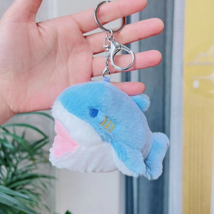 Plush Keychain Gantungan Kunci Boneka PLUSH SHARK BONEKA HIU Lucu Plushie