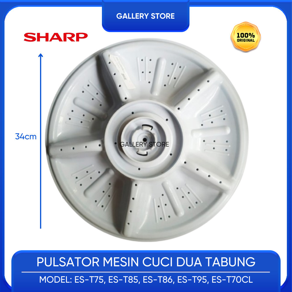PULSATOR MESIN CUCI SHARP ES-T75MW / ES-T85MW / ES-T86CL / ES-T95CL