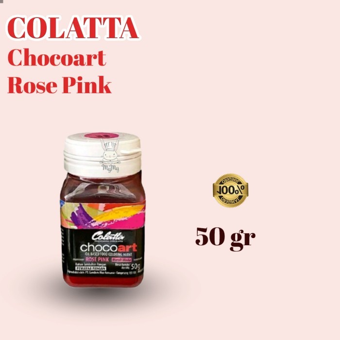 

COLATTA CHOCOART BOTOL 50GR - PEWARNA COKLAT OIL BASE - PEWARNA FONDAN - ROSE PINK