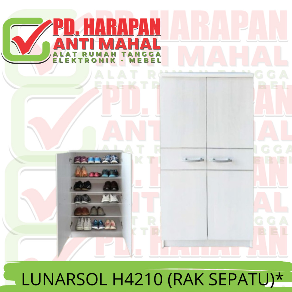 LUNARSOL H4210 (RAK SEPATU)*/RAK SEPATU KAYU/RAK SEPATU MINIMALIS