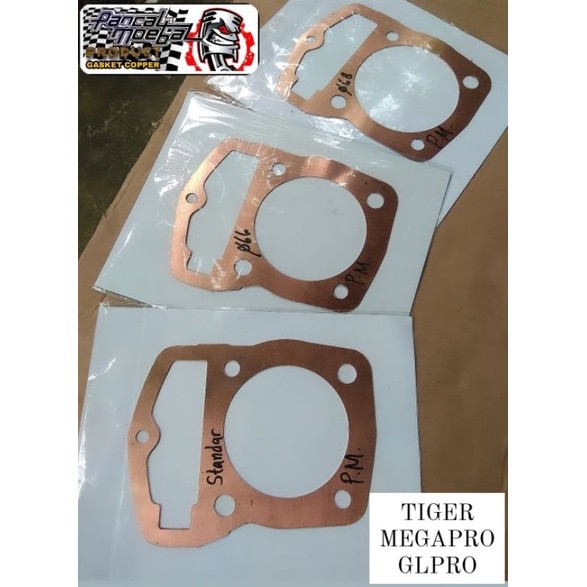 PAKING TEMBAGA TIGER 66 PERPAK TEMBAGA MEGAPRO TIGER PISTON 66 68 70 PACKING KOP TIGER TEMBAGA ASLI 