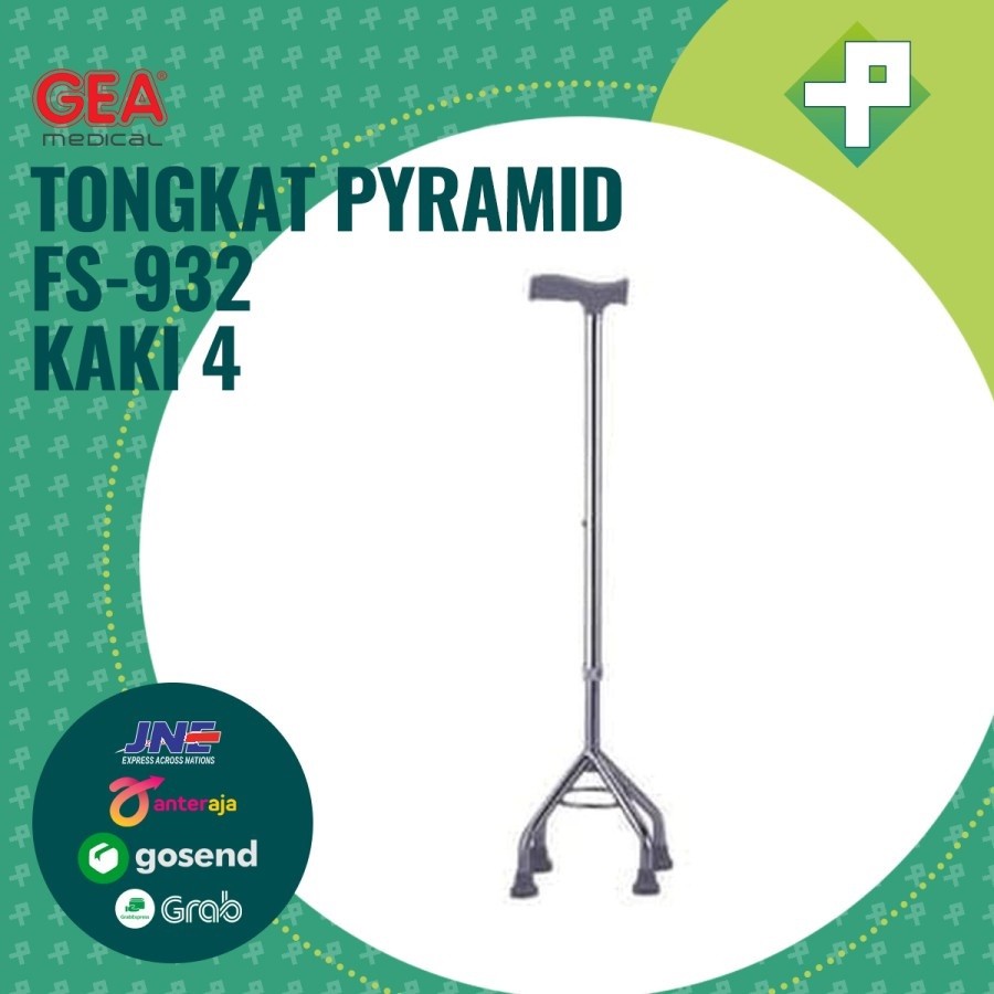 Tongkat Kaki 4 GEA FS 932 / Tongkat Penunjang Jalan GEA
