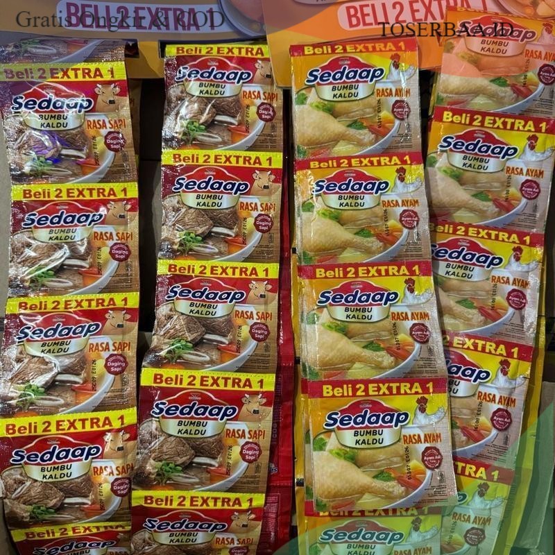 

72 sachet kaldu sedaap 500an (dapat 4rtg)