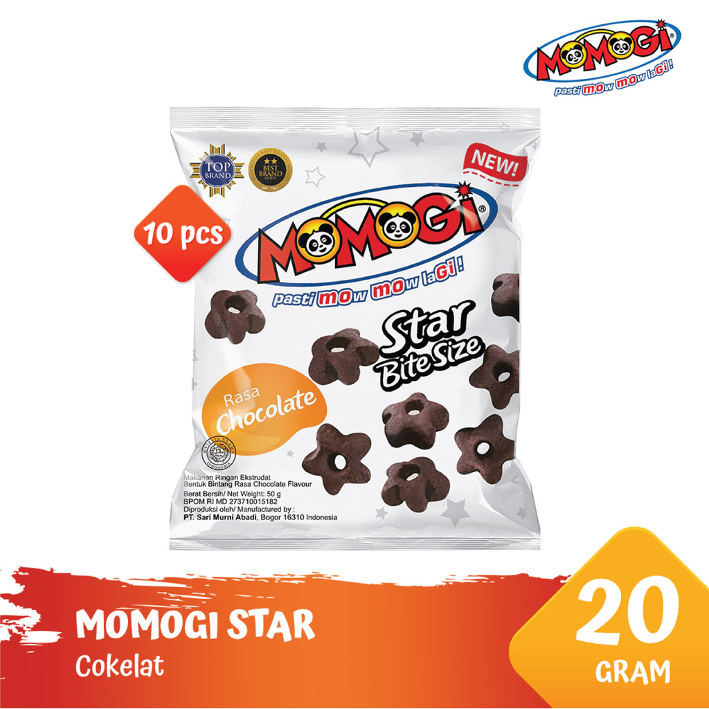 

Momogi Star Bite Size - Cokelat - 20gr / 50gr