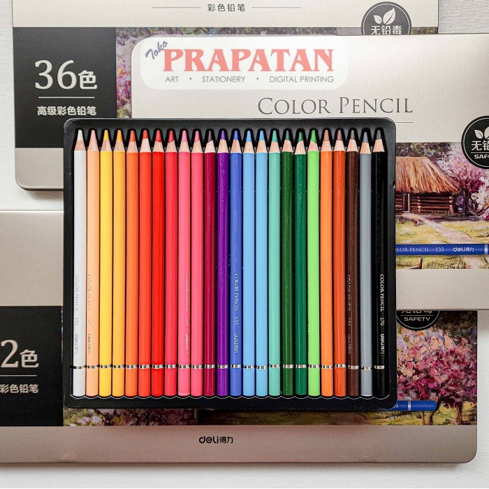 

Pensil Warna Minyak Deli 656 Tin Case | Oil Color Pencil - 24C 6565
