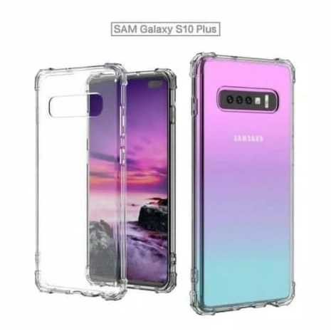 CASE SAMSUNG S10 S10 PLUS CASING BENING ANTI CRACK SILICONE TRANSPARAN