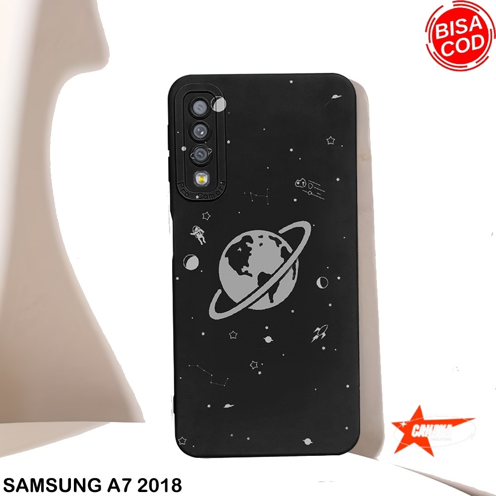 Case Samsung A7-2018 - Casing Samsung A7 2018 - Case Hp - Casing Hp Softcase - Samsung A7 2018 - Sil