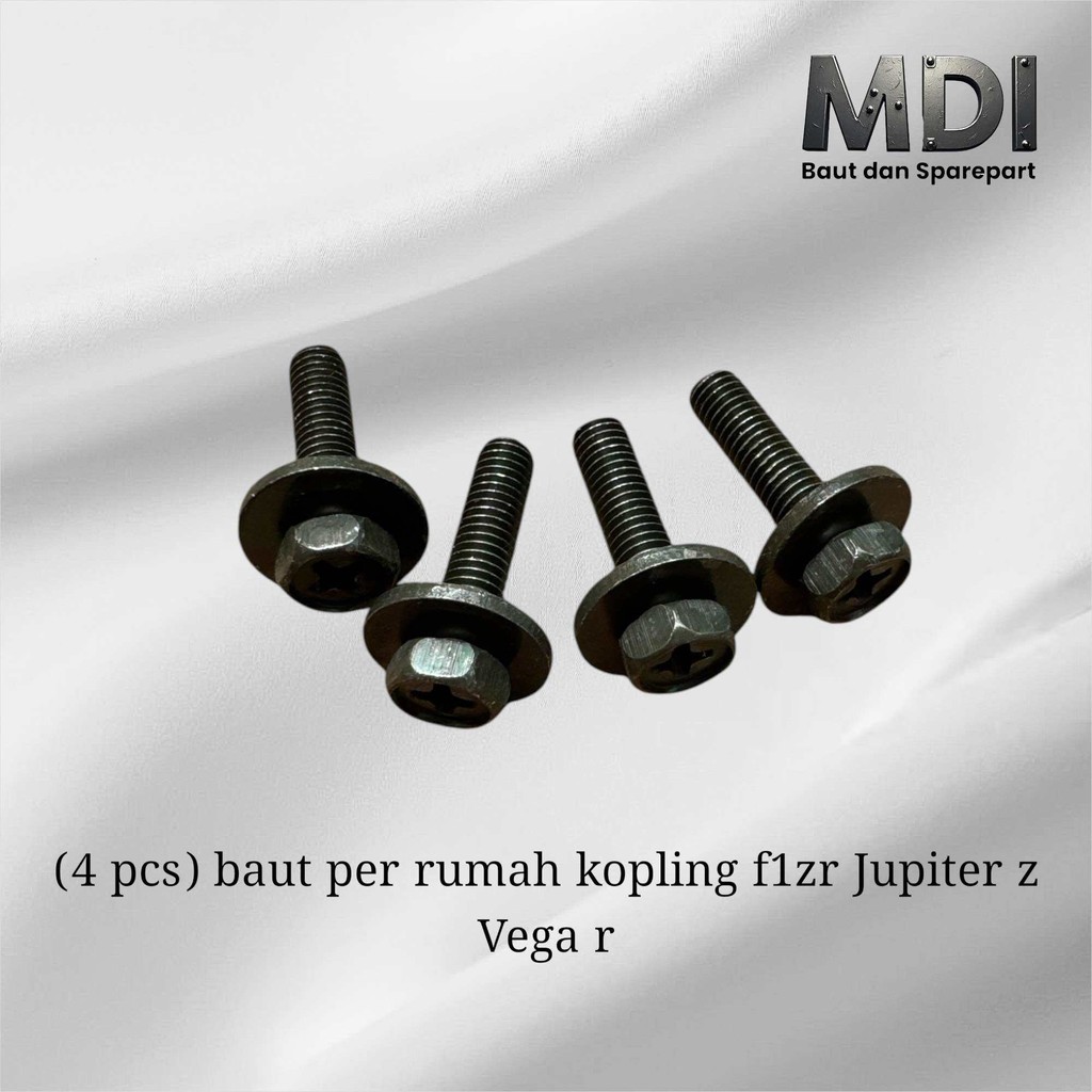 (4 pcs) baut per rumah kopling f1zr Jupiter z Vega r
