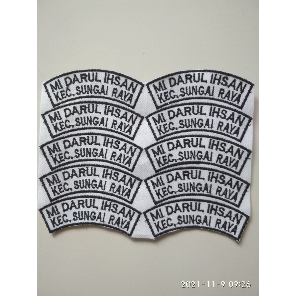 Bordir Bordir Bet Lokasi, Lokasi Sekolah, Bet Sekolah Custom