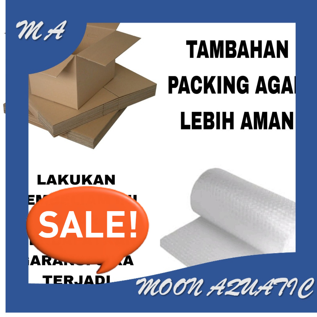 

EXTRA BUBBLE WRAP KARDUS TAMBAHAN PACKING TAMBAHAN KHUSUS PRODUK TOKO