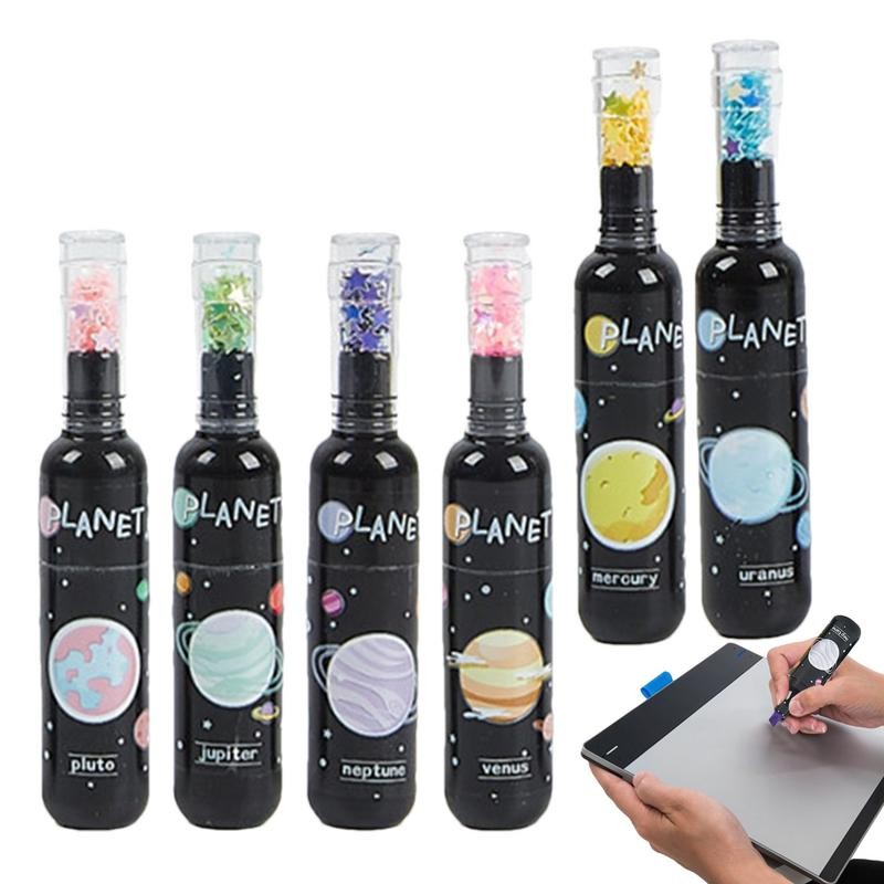 

Multi Color Highlighters Colorful Marker Drifting Bottle Highlighter Write Fluency Colored Highlighters Bright And Vintage