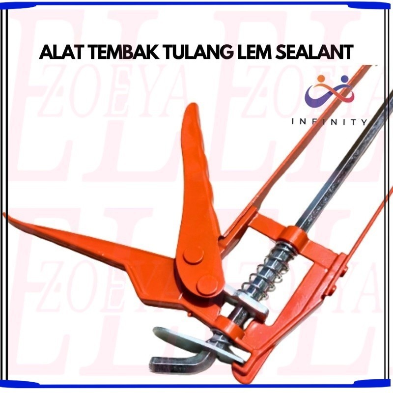 Baru NEW TEMBAKAN LEM KACA LEM SEALANT LEM SILICONE GUN ALAT TEMBAK TULANG TERBAIK INFJ