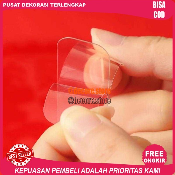

Cod Selotip Akrilik Perekat Double tape 2 Sisi Multifungsi Tahan Air 60 PCS