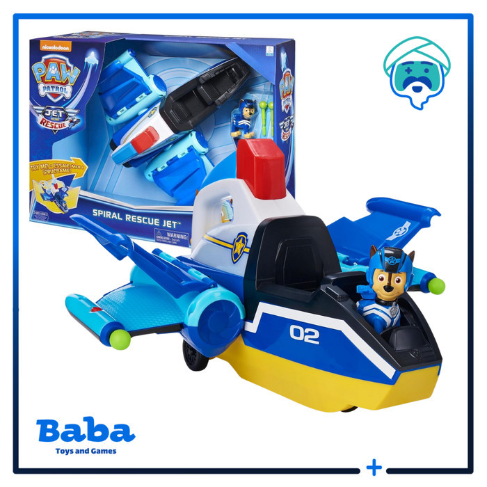 Paw Patrol Jet To The Rescue Large Scale Chase Chase's Spiral Rescue Jet With Lights And Sound New O