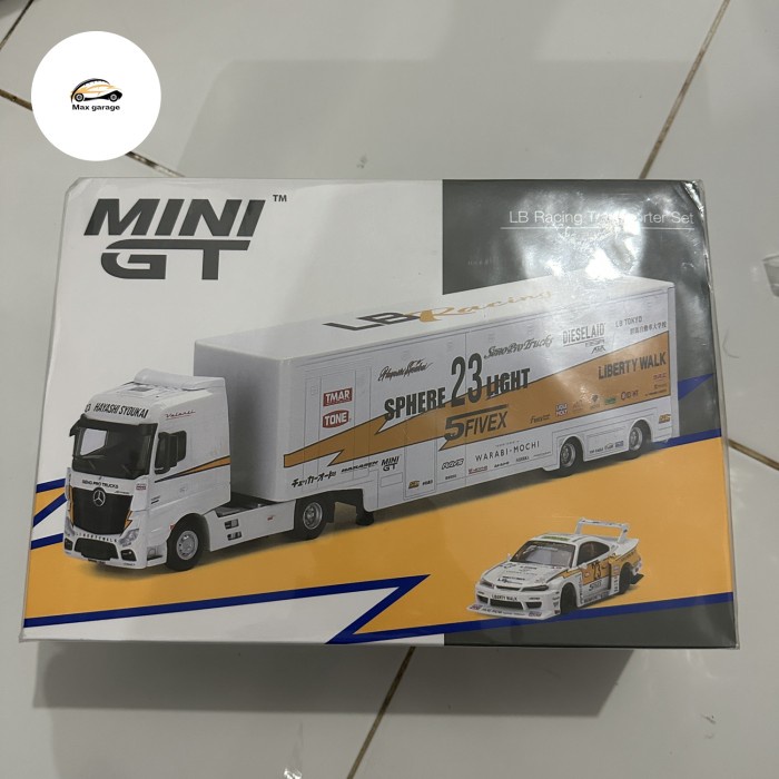 TOY27 mini gt lb racing transporter set