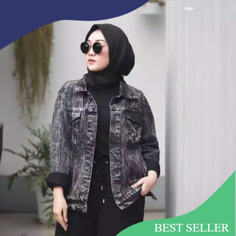 JAKET JEANS WANITA /JAKET BIONDY CEWEK PREMIUM/JAKET DENIM/ JAKET  STANDAR JUMBO/JAKET JEANS SNOW XL