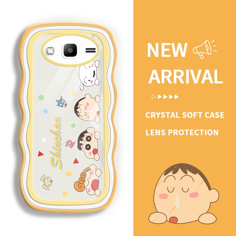 JVIRAG For Samsung Transparan Silicon Case Avatar karakter krayon Shin-chan yang lucu SoftCase For S
