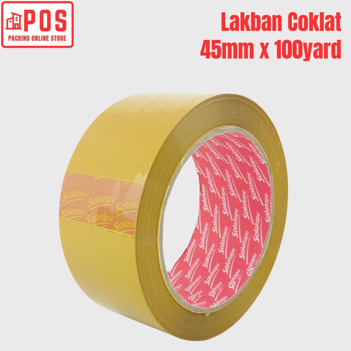 

Lakban Coklat 2inch 45mmx100yard | Solatape