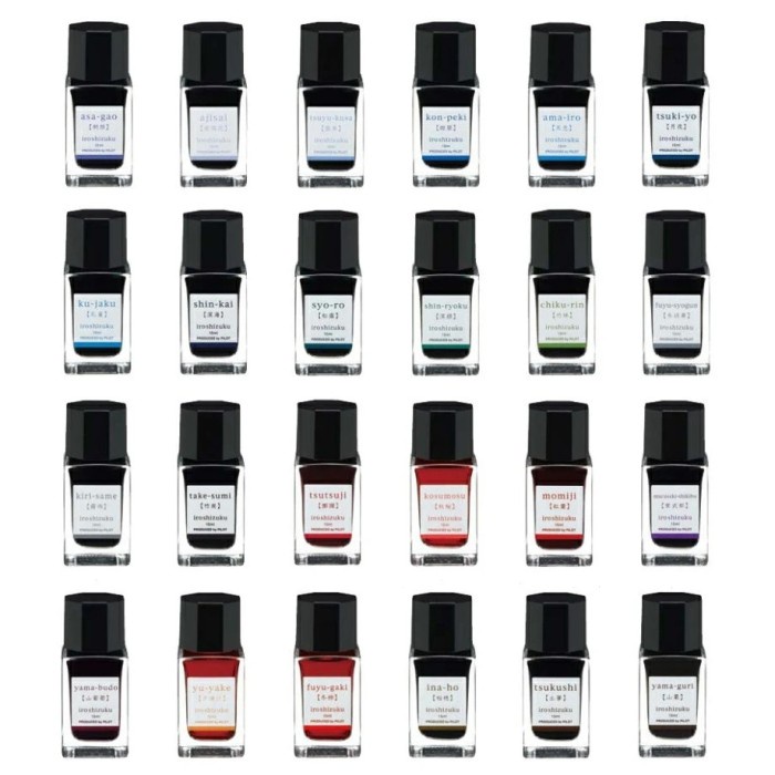 

Best Seller-Promo/ PILOT Fountain Pen Ink Iroshizuku 15ml (2) - YamaBudo YB