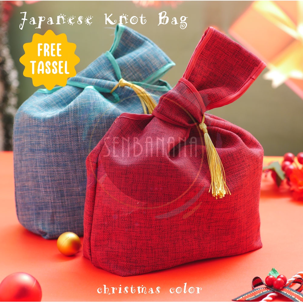 

Tas Hampers Natal Imlek Lebaran Idul Fitri ✔️ Furoshiki/ Japanese Knot Bag
