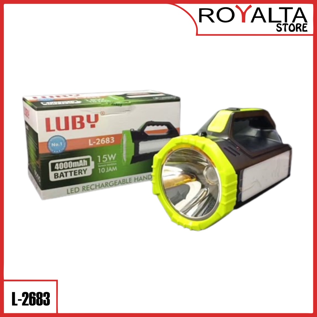 Senter LED LUBY L-2683 15 Watt - senter tangan - tahan 10jam