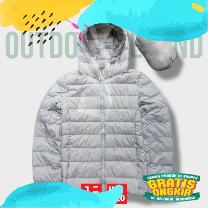 jaket bulu angsa uniqlo ultralight + pocket bulang ul packable down jacket gunung gelembung winter m
