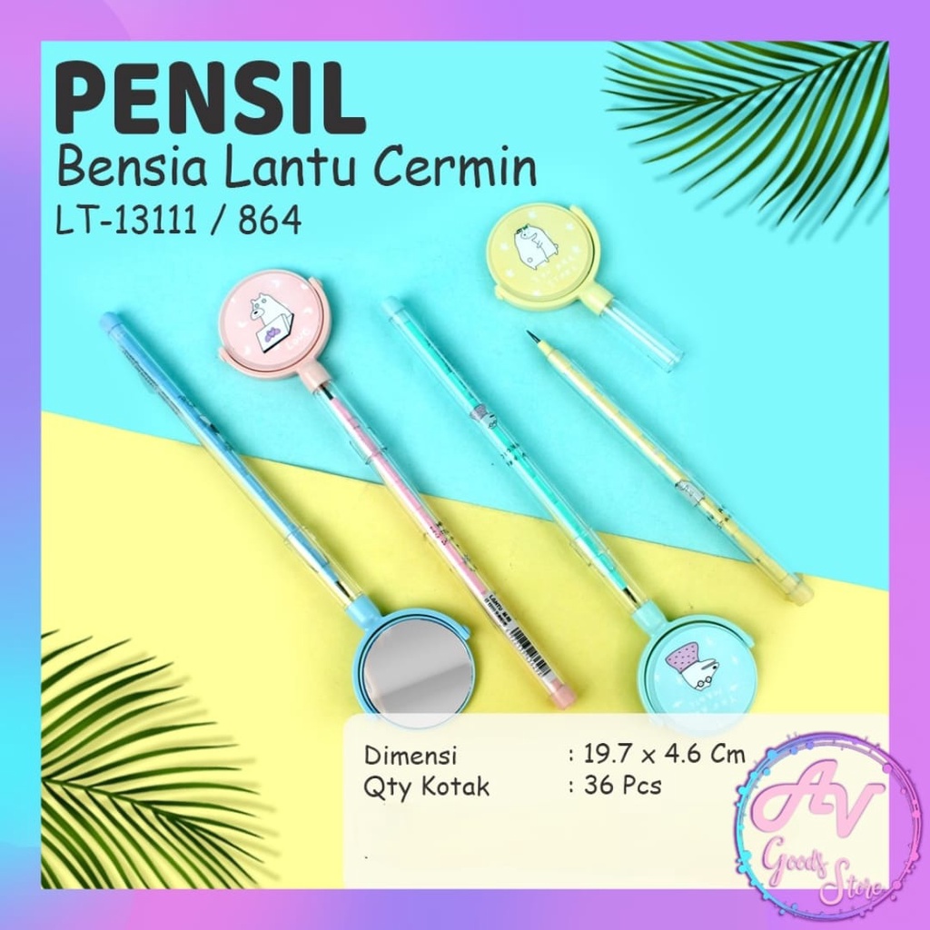 

1Pcs Pensil Bensia Lantu Karakter Fancy / 1buah Pensil Sambung Susun Lucu