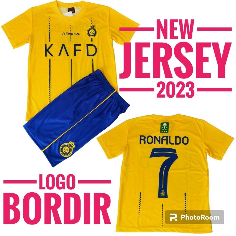 SETELAN JERSEY RONALDO ALNASR/SETELAN JERSEY AL NASR/JERSEY RONALDO/SETELAN BAJU BOLA ANAK CHELSEA U