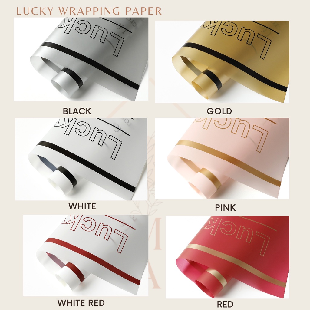 

RUMAH KRAVE - Lucky Cellophane Wrapping Paper Kertas Buket Bunga