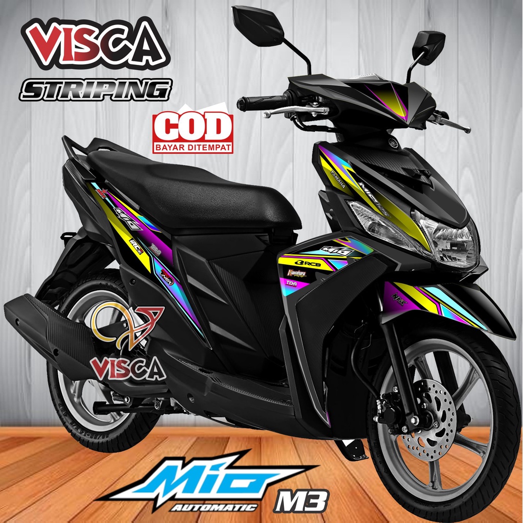 Striping Mio M3 - Stiker Sticker Striping Variasi Lis Yamaha Yamaha Mio M3 - Striping Hologram Mio M