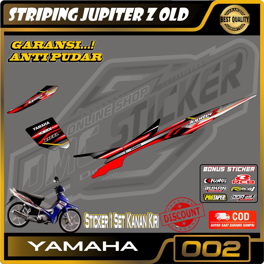 Stiker Striping Variasi Jupiter Z OLD - lis Striping Motor Jupiter Z OLD 002