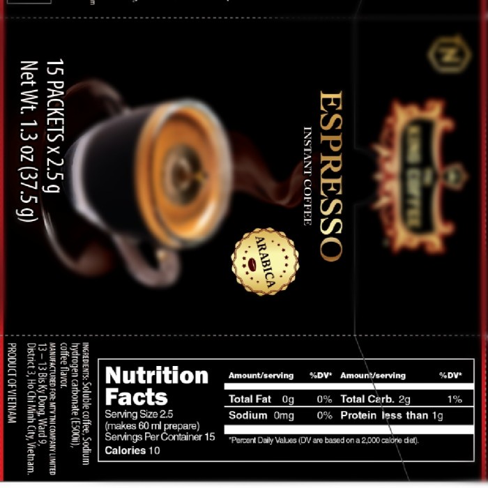 

✨PROMO✨ -Kopi Vietnam King Coffee Espresso Instant isi 15 sachet - Trung Nguyen - 15 Stiks