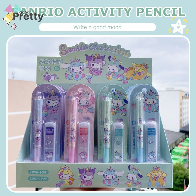 

Kartun pensil sanrio set pensil anak -anak yang lucu PD