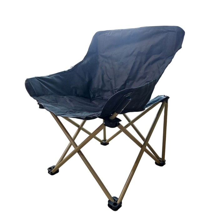 OEN Kursi Lipat Outdoor Mancing Camping Foldable Chair with Pocket 59