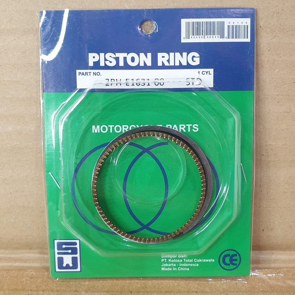 RING SEHER MIO M3 RING PISTON 2PH MIO 125 OVERSIZE  STANDAR 50 100