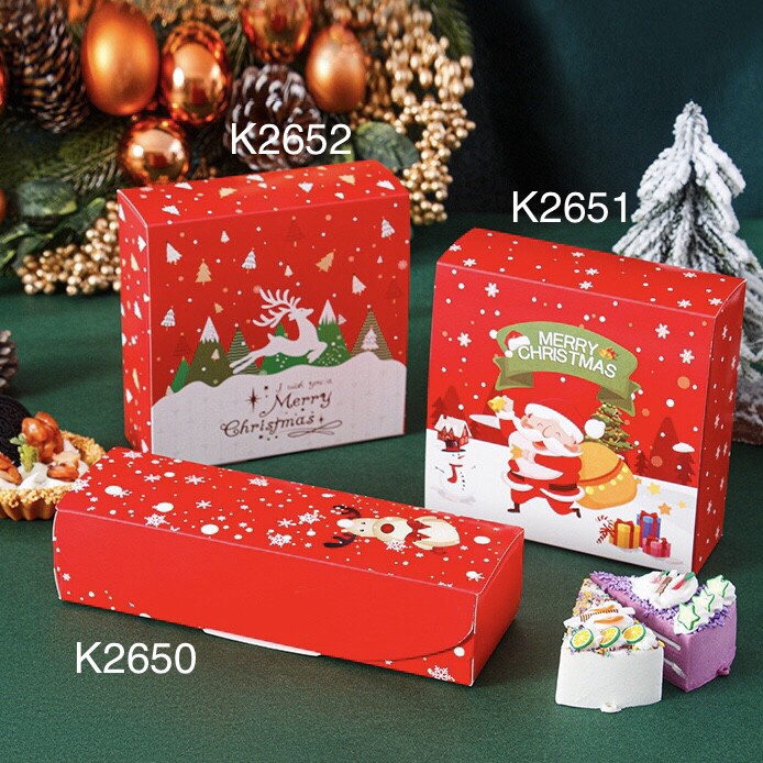 

(10pcs) Kotak Natal K2650 K2651 K2652 dus cookies nastar Christmas Box K26
