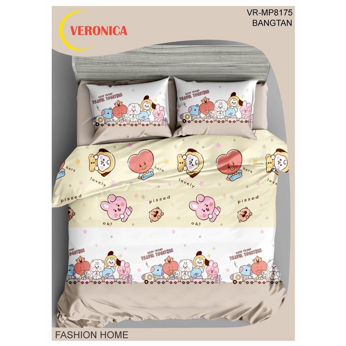 Idola Style Veronica Sprei 100 / 120 Micro Print Tinggi 30 cm MP-8175