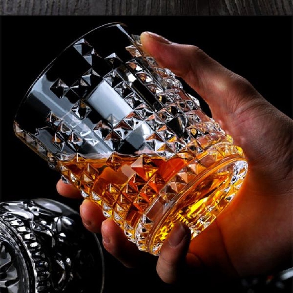 Gelas Wiski Wine Old-Fashioned Rock Glass Crystal 280ml - IW2